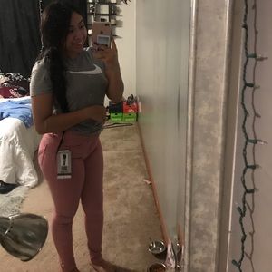 Pink High Waisted Skinny Jean Pants